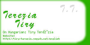 terezia tiry business card